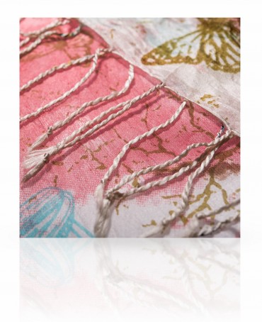 Палантин Женский S-MYSTIC.CAGE/WHITE.PINK